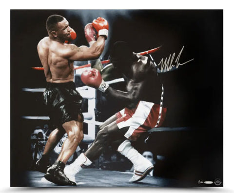 Mike Tyson Autographed "Bullied" 24x20 Photo UDA LE 100