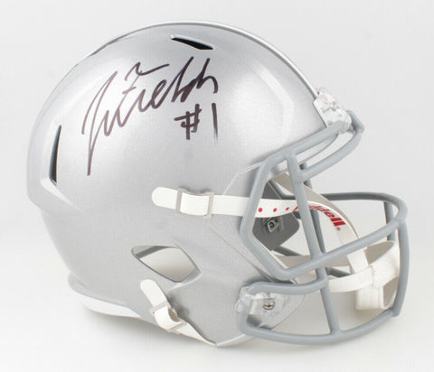 Justin Fields Signed Ohio State Buckeyes Full Size Speed Helmet (Beckett COA) QB