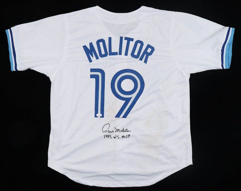 Paul Molitor Signed Toronto Blue Jays Jersey Inscribed "1993 W.S. MVP" (JSA COA)