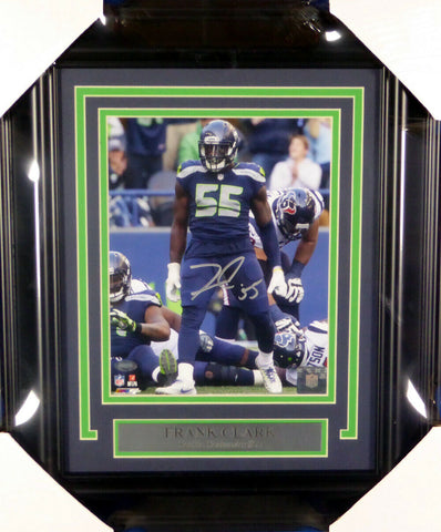 FRANK CLARK AUTOGRAPHED SIGNED FRAMED 8X10 PHOTO SEAHAWKS MCS HOLO 146639