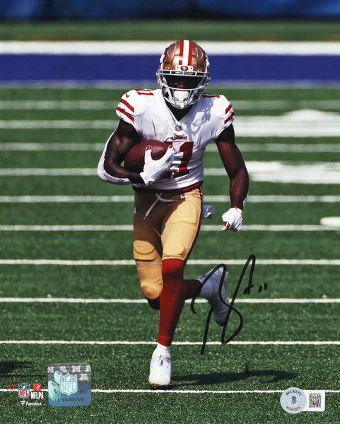 Brandon Aiyuk Autographed San Francisco 49ers 8x10 Photo Beckett Witnessed