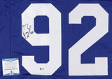 Booger McFarland Signed Indianapolis Colts Blue Jersey (Beckett COA) All Pro DT