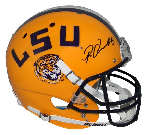 PATRICK QUEEN AUTOGRAPHED SIGNED LSU TIGERS FULL SIZE HELMET BECKETT