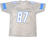 DETROIT LIONS SAM LAPORTA AUTOGRAPHED GRAY JERSEY BECKETT BAS WITNESS 225899