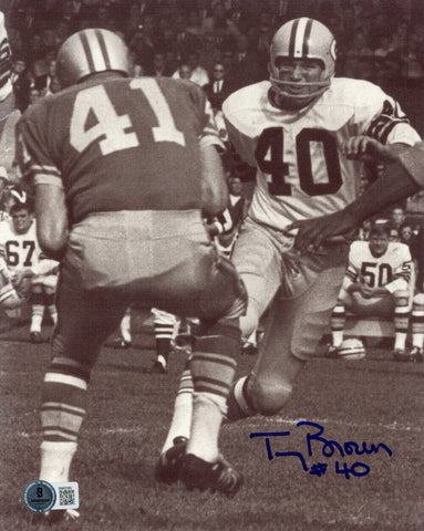 Tom Brown Autographed Green Bay Packers 8x10 Photo Beckett 47876