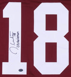 Jason White Signed Oklahoma Sooners Jersey Inscribed "03 Heisman" (White Holo)