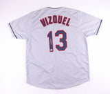 Omar Vizquel Signed Cleveland Indians Jersey (Beckett COA) 3xAll Star Shortstop