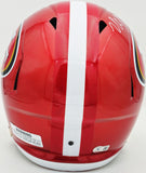 NICK BOSA AUTOGRAPHED 49ERS FLASH RED FULL SIZE SPEED HELMET BECKETT 230694