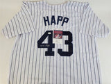 J A Happ New York Yankee Signed Jersey (JSA COA) 2008 World Series Champ Pitcher