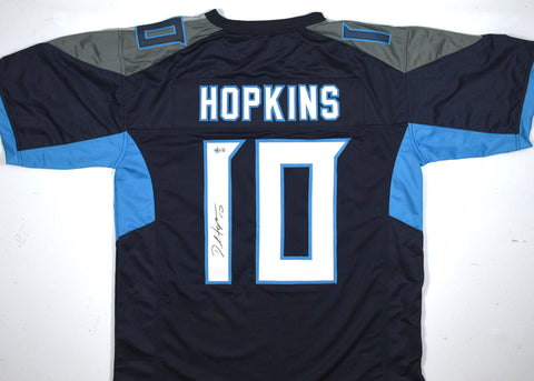 DeAndre Hopkins Autographed Dark Blue Pro Style Jersey - Beckett W Hologram