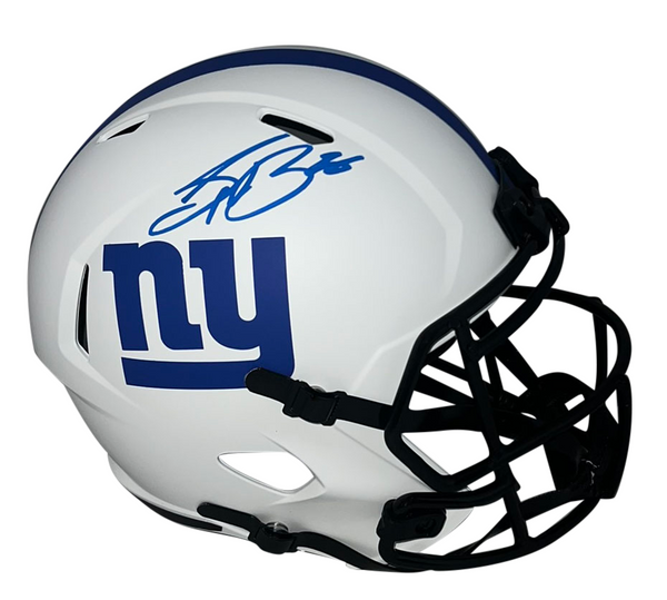 SAQUON BARKLEY SIGNED NEW YORK GIANTS LUNAR FULL SIZE SPEED HELMET BECKETT