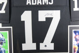 DAVANTE ADAMS (Raiders black SKYLINE) Signed Autographed Framed Jersey Beckett