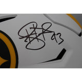 Troy Polamalu Autographed Pittsburgh Steelers Lunar SpeedFlex Helmet BAS 46483