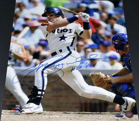 JEFF BAGWELL AUTOGRAPHED HOUSTON ASTROS 16x20 PHOTO TRISTAR W/ HOF 17