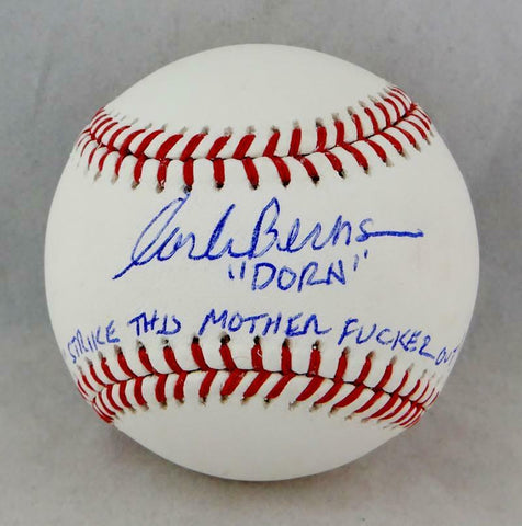 Corbin Bernsen Autographed Rawlings OML Baseball "Dorn" & STMFO - JSA W Auth