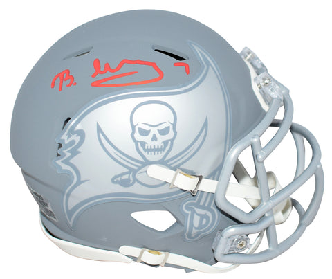 BUCKY IRVING SIGNED TAMPA BAY BUCCANEERS SLATE SPEED MINI HELMET BECKETT