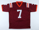 Michael Vick Signed Virginia Tech Hokies Jersey (Beckett COA) #1 Overall Pk 2001