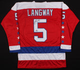 Rod Langway Signed Washington Capitals Jersey Inscrib HOF 02 (JSA COA) 500 Goals