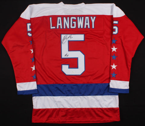 Rod Langway Signed Washington Capitals Jersey Inscrib HOF 02 (JSA COA) 500 Goals