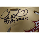 Charlie Ward Signed Florida State Seminoles Mini Heisman BAS 44419