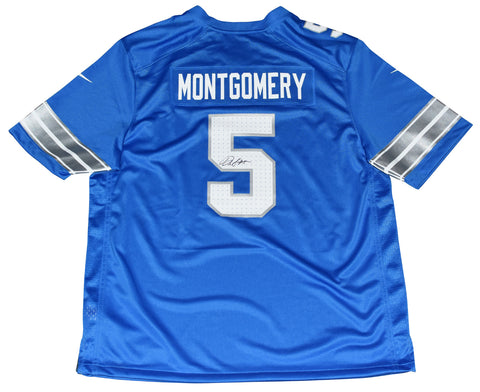 DAVID MONTGOMERY AUTOGRAPHED DETROIT LIONS #5 NIKE JERSEY BECKETT