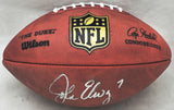 John Elway Autographed NFL Leather Football Broncos Beckett W609022