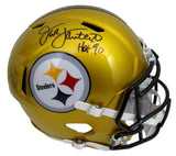 Jack Lambert HOF Signed/Inscr Steelers Full Size Flash Replica Helmet JSA 164406