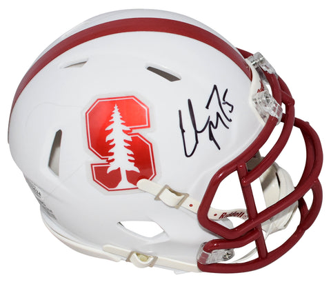 CHRISTIAN McCAFFREY SIGNED STANFORD CARDINAL SPEED MINI HELMET BECKETT