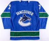 Ben Hutton Signed Vancouver Canucks Jersey (Beckett COA) 2012 Drft Pk Defenseman