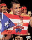 Erik Morales Autographed Signed 8x10 Photo "God Bless" Beckett BAS QR #BH29068