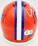 URBAN MEYER AUTOGRAPHED FLORIDA ORANGE SPEED MINI HELMET BECKETT WITNESS 230114