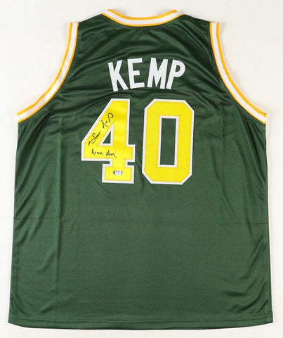 Shawn Kemp Signed Seattle Super Sonics' Jersey Inscribed "Reign Man" (PSA)