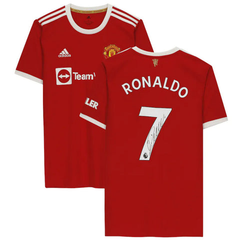 Cristiano Ronaldo Signed Manchester United 2021 jersey Mint Autograph Fanatics