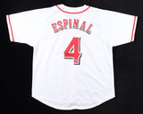 Santiago Espinal Signed Cincinnati Reds Jersey (Playball Ink)2024 Reds Infielder