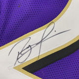 Autographed/Signed Ray Lewis Baltimore Purple Football Jersey PSA/DNA COA