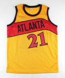 Dominique Wilkins Signed Atlanta Hawks Throwback Jersey (JSA COA) 9xNBA All Star