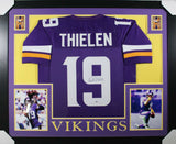 Adam Thielen Signed Minnesota Vikings 35x43 Custom Framed Jersey (Beckett COA)