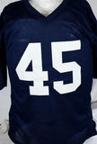 Rudy Ruettiger Signed Blue College Style Jersey w/Never Quit- Beckett W Hologram