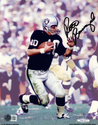 Pete Banaszak Autographed Oakland Raiders 8x10 Photo Beckett 45656