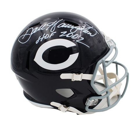 Dan Hampton Signed Chicago Bears Speed Full Size Throwback Helmet with "HOF 02"