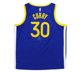 Steph Curry Signed Golden State Warriors Nike Swingman Blue NBA Jersey