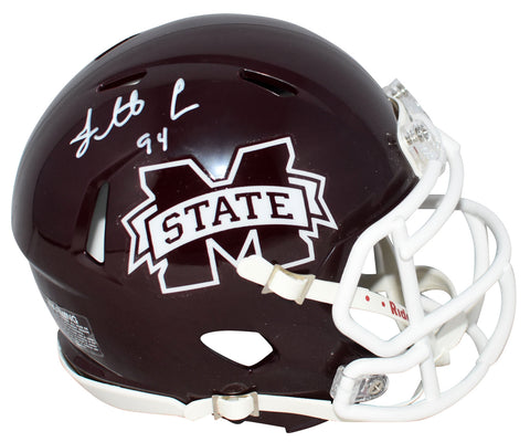 FLETCHER COX SIGNED MISSISSIPPI STATE BULLDOGS SPEED MINI HELMET BECKETT