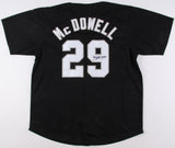 Jack McDowell Signed White Sox Black Jersey (JSA COA) 3xAll-Star (1991-1993)