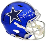 EZEKIEL ELLIOTT AUTOGRAPHED COWBOYS FLASH BLUE FULL SIZE HELMET BECKETT 203008