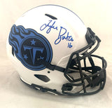 TREYLON BURKS SIGNED TITANS LUNAR ECLIPSE SPEED AUTHENTIC HELMET BECKETT COA