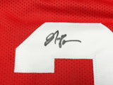 SAN FRANCISCO 49ERS NAVORRO BOWMAN AUTOGRAPHED RED JERSEY BECKETT BAS QR 234529