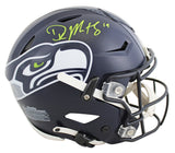 Seahawks DK Metcalf Authentic Signed Speed Flex Full Size Helmet BAS Witnessed