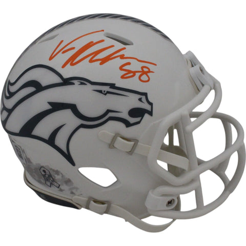 Von Miller Autographed/Signed Denver Broncos 24 Salute Mini Helmet Beckett 48702