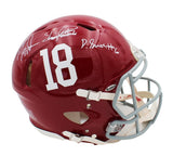 Ingram, Henry & Smith Signed Alabama Crimson Tide Speed Auth #18 Helmet