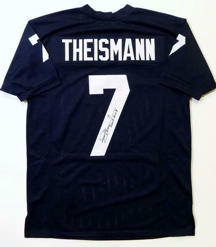 Joe Theismann Autographed Navy Blue College Style Jersey W/ CHOF- JSA W Auth